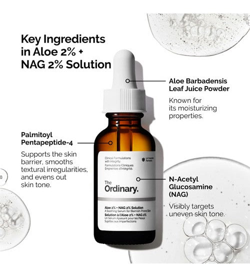 The Ordinary. Aloe 2% + Nag 2% Solution 30ml