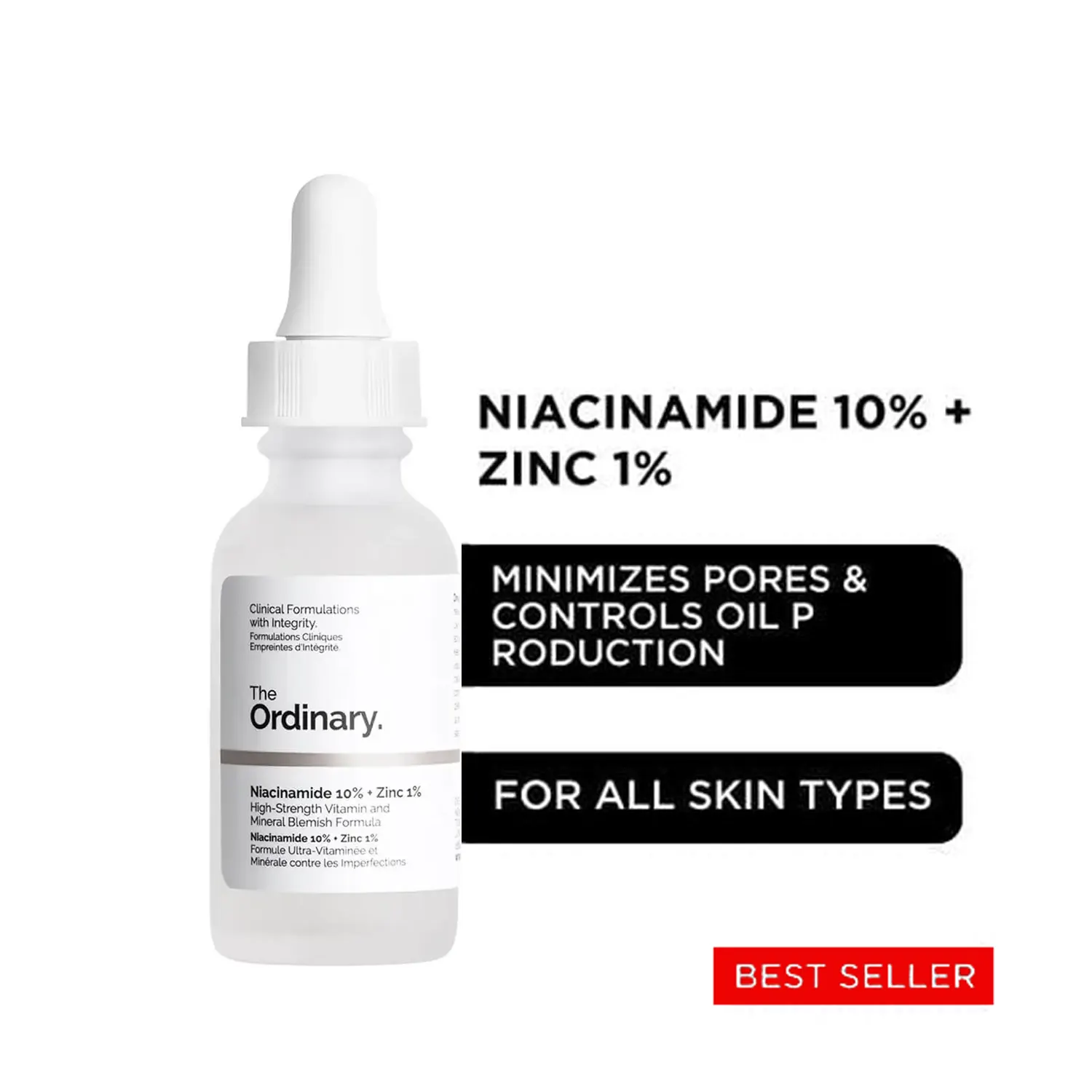 The Ordinary - Niacinamide 10% + Zinc 1% Serum