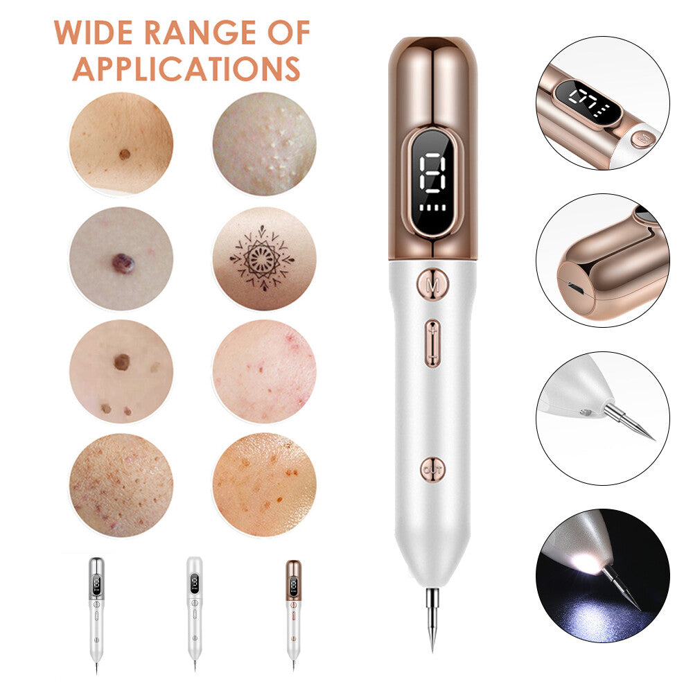 Mole Removal and Plasma Pen Laser Facial Freckle Dark Spot Remover Tool Wart Removal Machine Face Skin Care Beauty Device